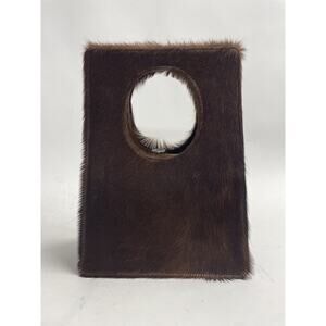 JEAN PAUL GAULTIER FUR BROWN LEATHER BAG - High End Fashion Rare 1 Of A Kind